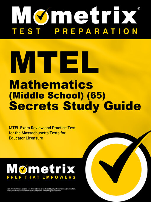 Cover image for MTEL Mathematics (Middle School) (65) Secrets Study Guide